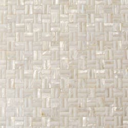 Serene White 3D Seamless Pearl Shell Tile
