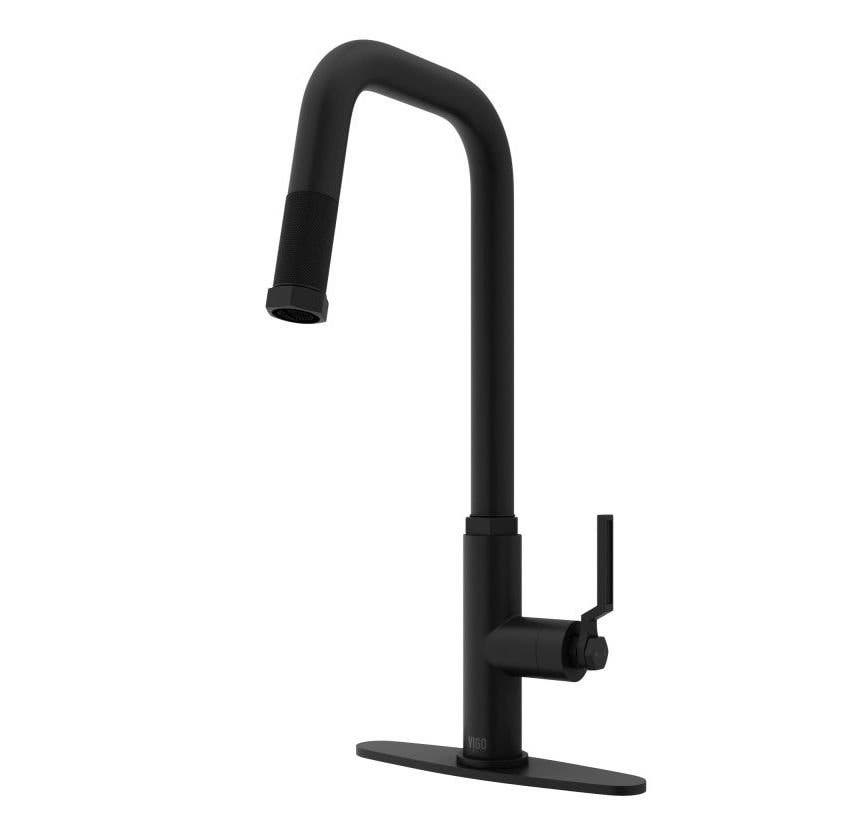 VIGO: Hart Angular Kitchen Faucet with Deck Plate Ma 1598161 | Material ...