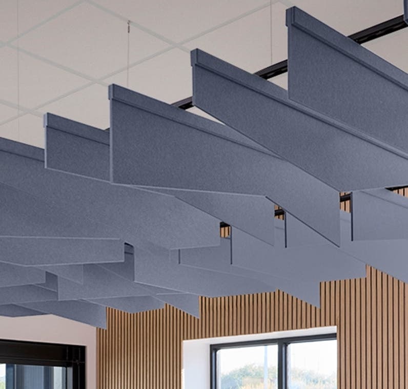 felt right: Ceiling Blade Baffle - Angle 2853135 | Material Bank