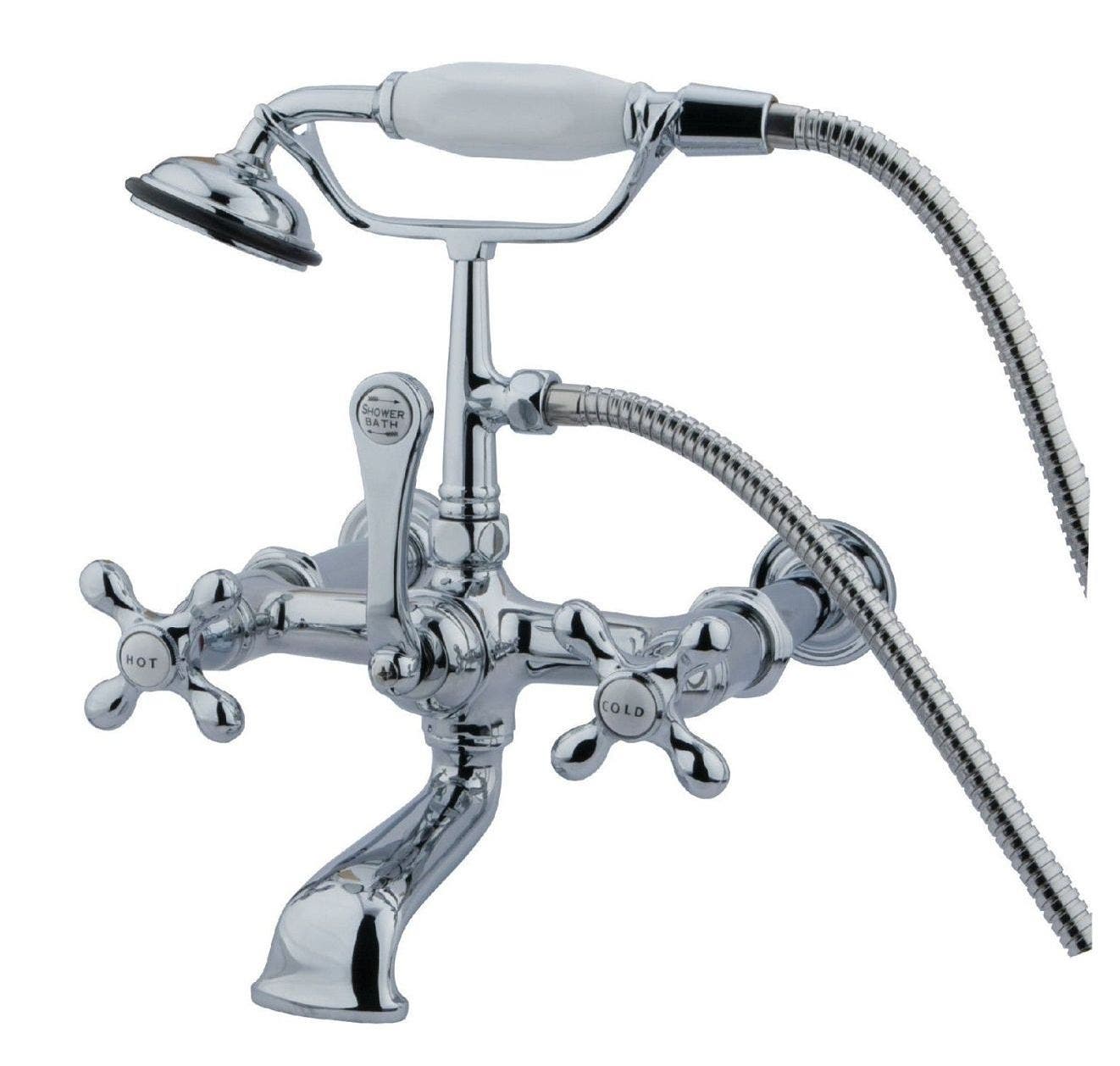 Kingston: Vintage Three-Handle 2-Hole Tub Wall Mount 2039396 | Material ...