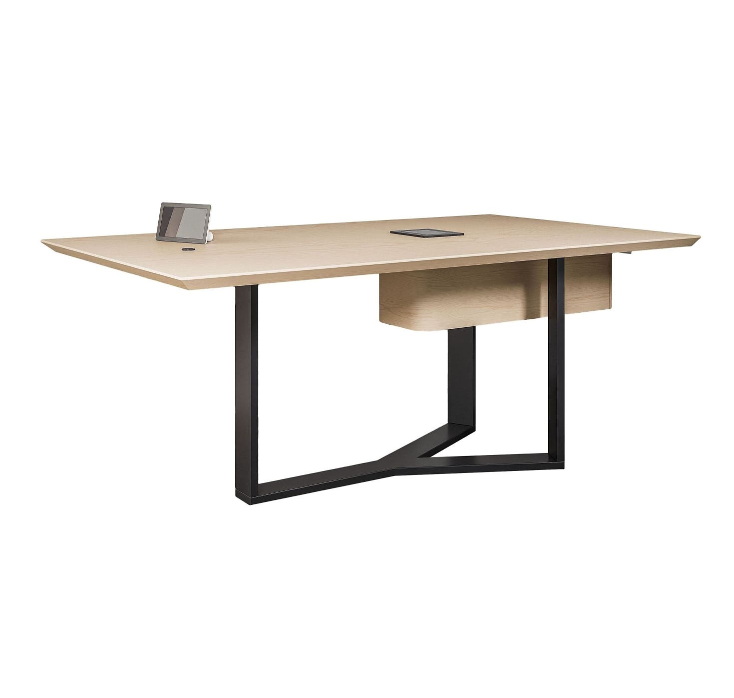 Hugo & Hoby: AV Meeting Table - Steel Base Table 2609015 | Material Bank