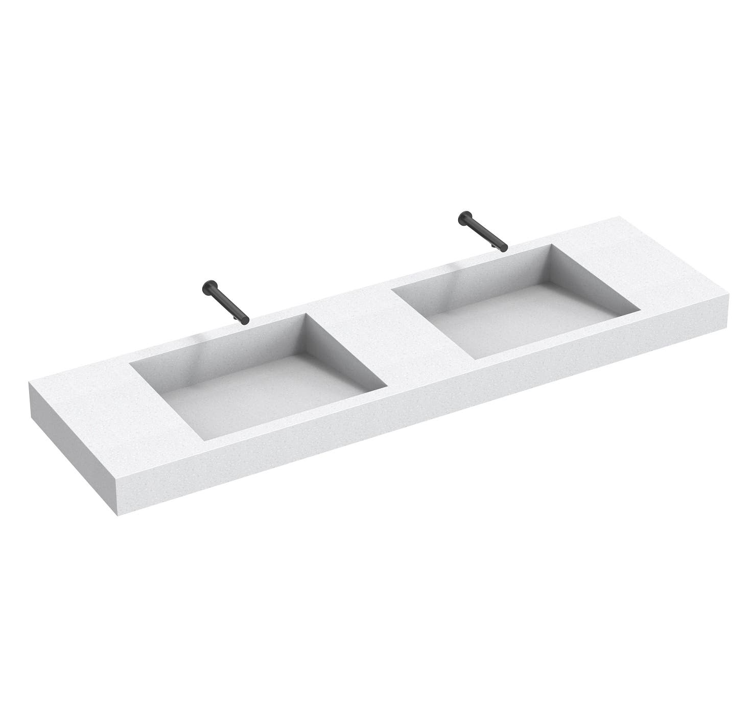 The Splash Lab: Monolith D Series Divided Sink with 2626541 | Material Bank