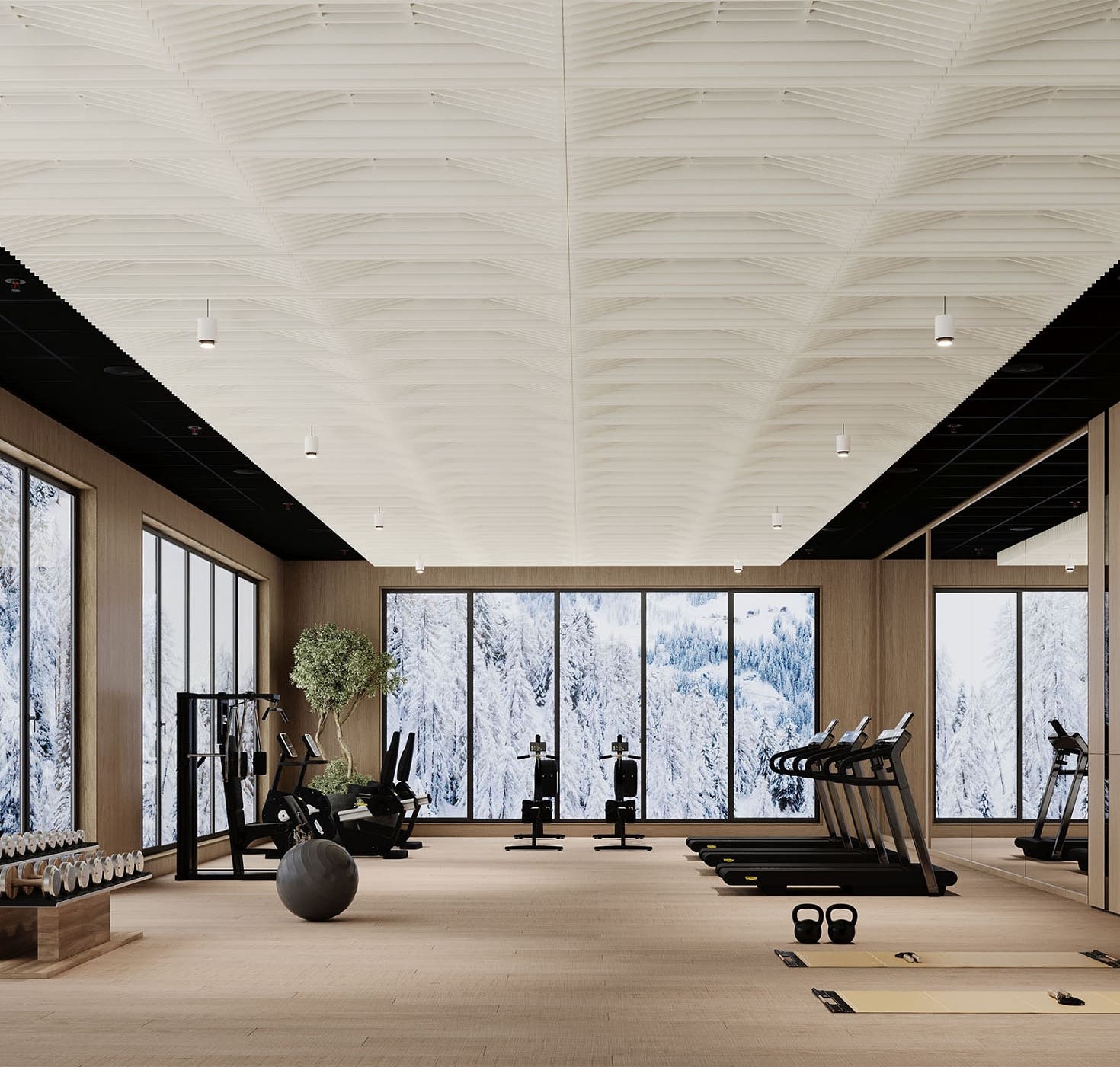 Acoufelt: Rail, Platform Ceiling Frames 2685490 | Material Bank